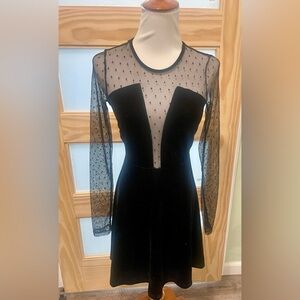 Forever 21 Velour & Lace Dress Size S